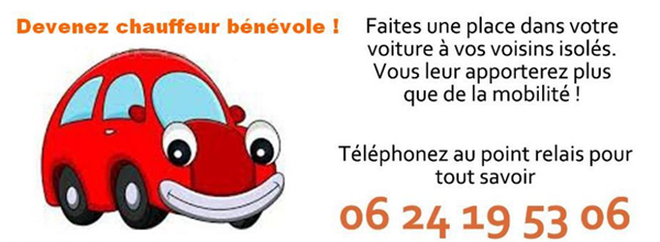 Annonce pour devenir chauffeur bénévole