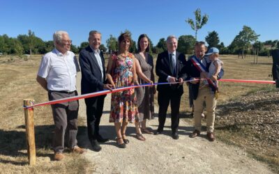 Inauguration du parc paysager et des salles multimodale et Roland Copin: